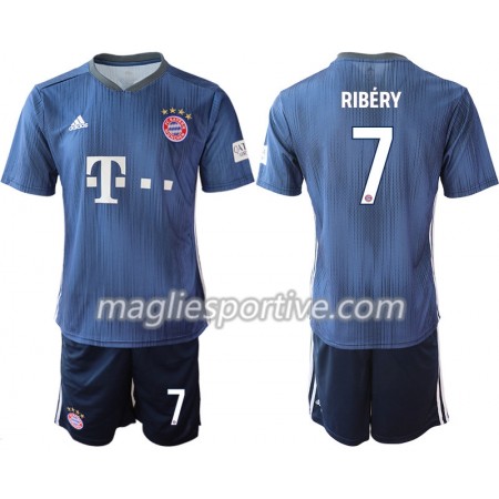 Completo Calcio Bayern Monaco RIBERY 7 Bambino Divisa Terza 2018/2019